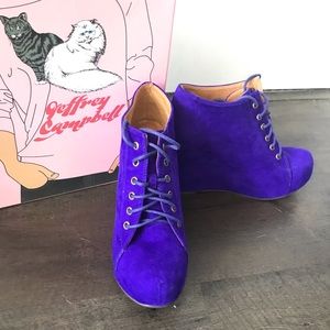 Jeffrey Campbell Purple 99 Tie Wedges